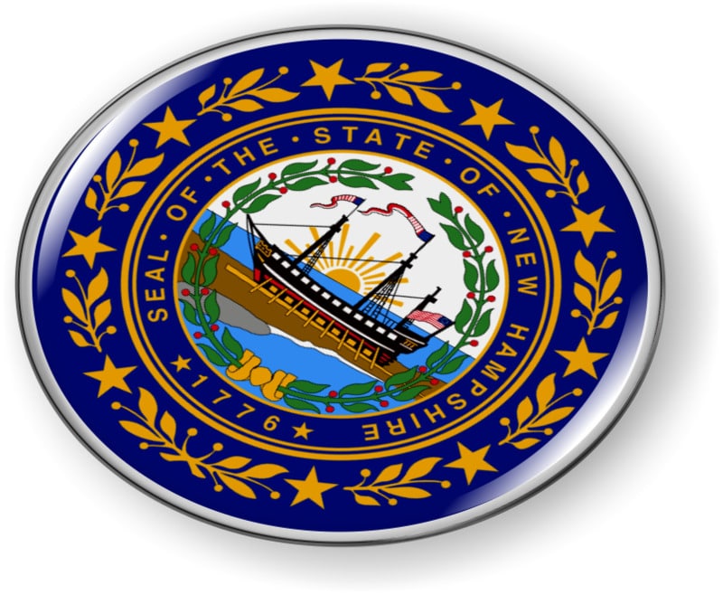 New Hampshire - State Flag Emblem